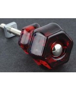 SET OF 12 RUBY RED Depression Glass Cabinet Knobs Vintage Style  Restora... - $1,210.62 MXN