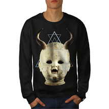 Wellcoda Devil Goth Satan Horror Mens Sweatshirt, Dark Casual Pullover Jumper - £24.02 GBP+