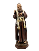 8 inch Saint Padre Pio Statue hand made in Colombia - $69.25