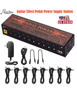 Guitar Effect Pedal Board Power Supply Station 10 Isolated Dc Outputs 9V... - £47.80 GBP