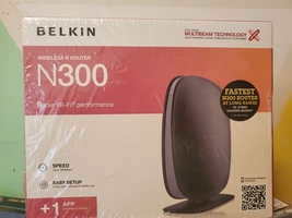 Belkin Wireless N Router N300 1x WAN, 1X LAN: New and factory sealed  - £31.44 GBP