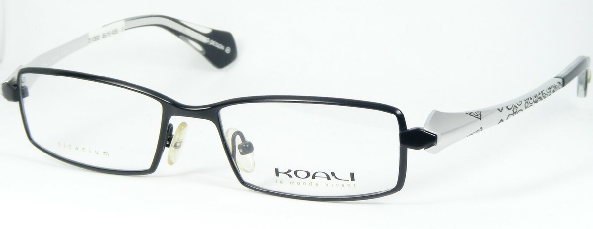 KOALI 6140K NM000 Schwarz/Silber Brille Titan Rahmen 50-16-135mm - $96.02