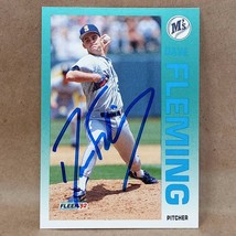1992 Fleer Update #U-55 Dave Fleming SIGNED Autograph Seattle Mariners Card - $1.95