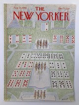 COVER ONLY The New Yorker August 25 1980 Royal Flush by J. J. Sempe No Label - £11.21 GBP