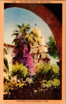 Vtg Postcard California The First Mission, San Diego de Alcala - £4.91 GBP