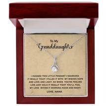 To My Granddaughter Necklace. Gift From Grandpa &amp; From Grandma. Graduation Gift. - £38.94 GBP+