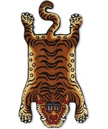 Handmade Tufted Tiger Skin Design wool Pile area rugs for kids Room Size... - $107.81 CAD+