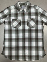 Carhartt Huron Shirt Button Front Gray Plaid Long Sleeve Womens Small - £23.60 GBP