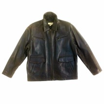 M9019V COLEBROOK &amp; CO, Vintage, Men Zip up, Real Leather 3/4 Length Coat/Jacket - £158.57 GBP