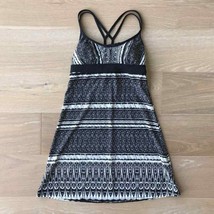 Athleta Printed Coastline Swim Dress Black White XS - £26.55 GBP