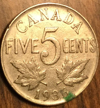 1936 Canada 5 Cents Coin - £0.99 GBP