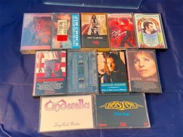 Pop Rock Classic Lot of 11 Vintage Cassette Tapes Clapton Boston Cinderella Neil - £21.27 GBP