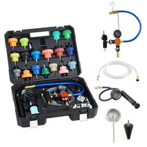 VEVOR Coolant Pressure Tester Kit, 47Pcs Radiator Vacuum Refill Kit with... - $99.95