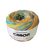 Caron Blossom Cakes Yarn Macaw 8 oz 227 grams Cotton Acrylic Blend - €11,02 EUR