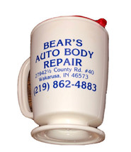 Bears Auto Body Repair Wakarusa, IN Plastic Promotional Mug With Top - £2.96 GBP