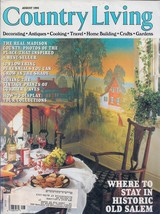 Country Living Magazine-Aug. 1995 Decorating-Crafts-Cooking-Real Estate-Antiques - £1.95 GBP