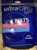 UltraCare VacBelts Kenmore UB-1 & UB-11 and Eureka J Vacuum Belts 20-54350-NEW - £11.77 GBP