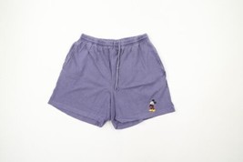 Vtg 90s Disney Mens XL Faded Above Knee Mickey Mouse Cotton Shorts Purple USA - $59.35