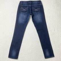 ZCO Premium Skinny Jean Womens 7 Low Rise Embroidery Stretch Denim Pants... - £10.51 GBP