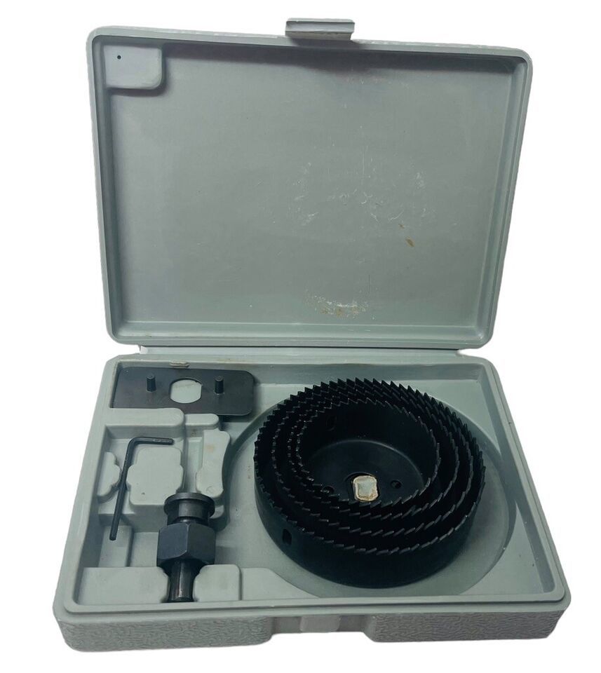 Hole Saw Kit with Grey Case 8-Piece &quot;PREOWNED&quot;. - $7.24