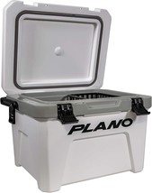 Plano Frost 21-Quart Hard Cooler, Small, White And Black, Sturdy, Insula... - £124.65 GBP