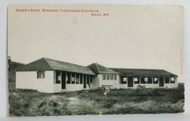 Wales Wisconsin Tuberculosis Sanitarium Women&#39;s Shack c1910 Postcard T10 - £4.68 GBP