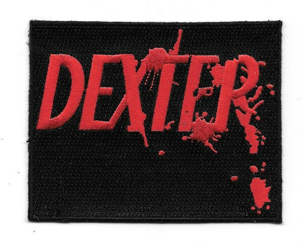 Primary image for Dexter TV Series Bloody Name Logo 4" Wide Embroidered Patch NEW UNUSED
