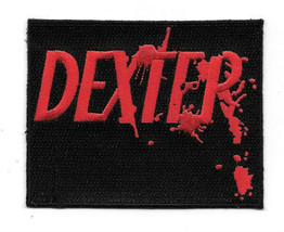 Dexter TV Series Bloody Name Logo 4&quot; Wide Embroidered Patch NEW UNUSED - £6.19 GBP