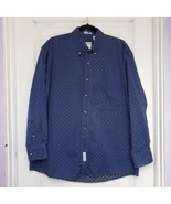 Savane Deep Dye Men&#39;s Large Long Sleeve Button Down Casual Shirt No Wrin... - £16.98 GBP