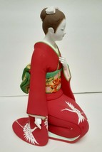 Japanese Hakata Doll Association Clay Geisha Sculpture Figure Ceramic 12&quot; Rare - £199.79 GBP