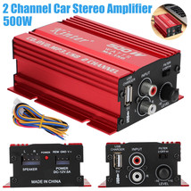 500W 2 Channel Hi-Fi Car Stereo Power Amp Subwoofer Audio Amplifier Acce... - $33.54
