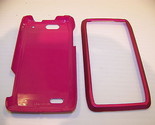 MOTOROLA DROID 4 BRIGHT PINK RUBBERIZED HARD PLASTIC CASE BY CASE MATE - $4.49