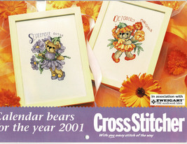 CROSS STITCHER STITCH MAGAZINE 2001 Calendar 12 Charts Frame Bears and F... - £3.87 GBP