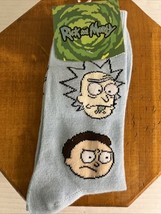 Crew Socks Rick And Morty Men Crew Light Blue  Faces Print  Size 8-12 NWT - €4,00 EUR