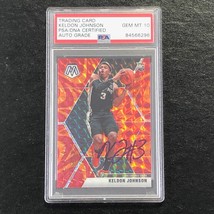 2019-20 Panini Mosaic Orange Reactive #238 Keldon Johnson Signed Card Auto 10 PS - £141.58 GBP