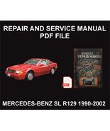 Mercedes-Benz SL R129 1990-2002 Repair Manual, Guide, WorkShop Book - $19.00