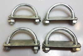 Steel Oval Round U-Bolts Brackets Boat Trailer 60x60x10mm M10 Nut Plate ... - $112.89 MXN+