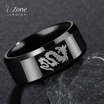 UZONE Trendy / Stylish 316L Stainless Steel Dragon Theme Ring - Men's / Gents - £9.58 GBP