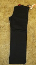 Dickies Girl&#39;s Pants Sz 3 Stretch Fabric  30.5&quot; x  23.5&quot; Black - $12.82