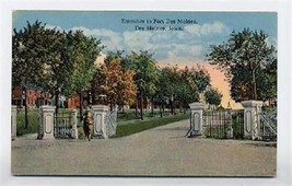 The Entrance to   Fort Des Moines Iowa Postcard - £7.79 GBP