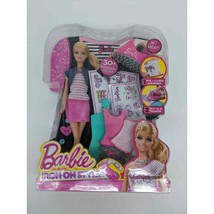 BARBIE IRON ON STYLE W/30+ PEICES INCLUDING DOLL, DECALS, CLOTHES, IRON ... - £17.60 GBP