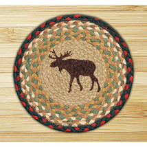 Earth Rugs Moose Printed Round Swatch - $34.31
