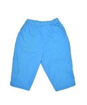 Vintage Catalina Pants Womens 23&quot; Blue Capri Pedal Pusher 70s Sportswear - £14.34 GBP