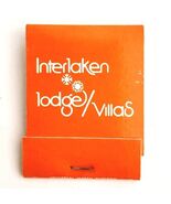 Interlaken Lodge Villas Vintage Matchbook Lake Geneva WI Matches Struck ... - $367.78 MXN
