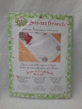 Bucilla Susan Branch Stamped for Embroidery Table Runner Kit Pansies 42944 ~ NIP - £23.26 GBP