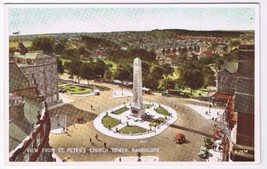 UK Postcard Harrogate View From St Peter&#39;s Church Tower RPPC - £1.68 GBP