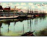 Ships at Waterfront Docks Tacoma Washington DB Postcard V18 - $4.90