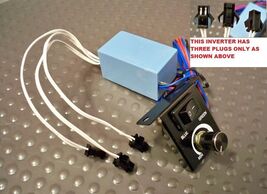 12 Volt 3 Plug Universal EL Glow Gauges Power Inverter - $18.13 CAD