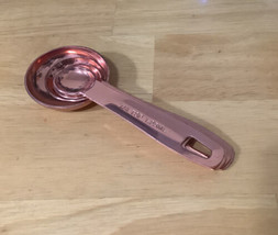 Copper Plated Stainless Steel Measuring Spoons Set Of 4 - £5.42 GBP