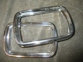 Barracuda Parking Light Chrome Bezels 67 - Supernice! Plymouth 1967 Cuda - £139.45 GBP